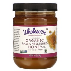 Органический натуральный мед, Wholesome Sweeteners, Inc., 16 унций (454 г) купить в Киеве и Украине