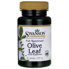 Оливкове листя Swanson (Full Spectrum Olive Leaf) 400 мг 60 капсул