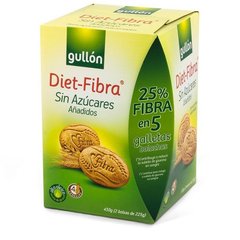 Хрустке вівсяне печиво без цукру Diet Fibra GULLON 450 г
