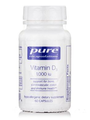 Витамин Д3 Pure Encapsulations (Vitamin D3) 1000 МЕ 60 капсул купить в Киеве и Украине
