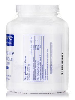 Glucosamine Chondroitin MSM Pure Encapsulations (Glucosamine + Chondroitin with MSM) 360 capsules