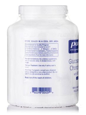 Glucosamine Chondroitin MSM Pure Encapsulations (Glucosamine + Chondroitin with MSM) 360 capsules