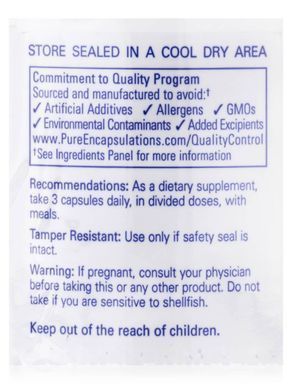 Glucosamine Chondroitin MSM Pure Encapsulations (Glucosamine + Chondroitin with MSM) 360 capsules