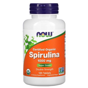 Спирулина Now Foods (Spirulina) 1000 мг 120 таблеток купить в Киеве и Украине