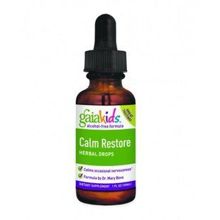 Sedative for children: herbal drops Gaia Herbs (Calm Restore) 30 ml