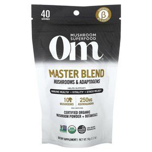 Смесь грибов, Mushroom Master Blend, Om Mushrooms, 90 г купить в Киеве и Украине