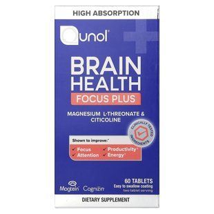 Qunol Brain Health Focus Plus (60 Tablets)