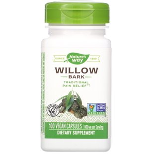 Белая ива Nature's Way (White Willow) 800 мг 100 капсул купить в Киеве и Украине