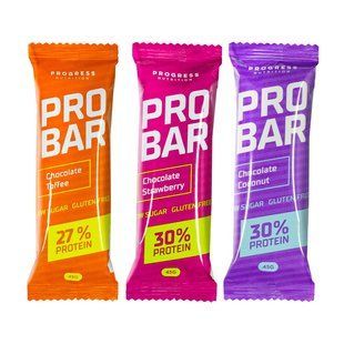 Progress Nutrition, Pro Bar 30%, 45 g, chocolate strawberry купить в Киеве и Украине