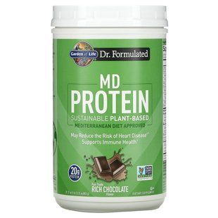 Garden of Life, MD Protein, eco-friendly plant base, rich chocolate, 31.11 ounces (882 g)