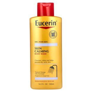 Eucerin, Гель для душу, що заспокоює шкіру, без запаху, 16,9 рідких унцій (500 мл)