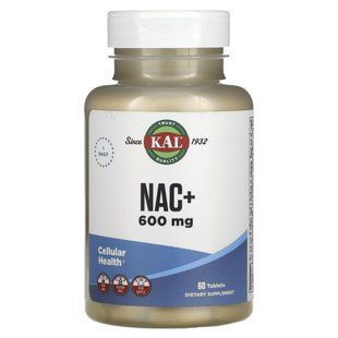 NAC+ (N-ацетил-L-цистеин), NAC+, KAL, 60 таблеток купить в Киеве и Украине