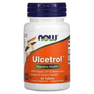 Допомога при виразці шлунка Now Foods (Ulcetrol) 60 таблеток
