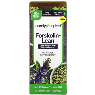 Purely Inspired, Forskolin + Lean, 60 капсул купить в Киеве и Украине