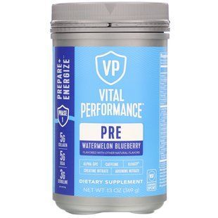 Amino Acids, Performance, PreWave, natural watermelon and blueberry, Vital Proteins, 369 g.
