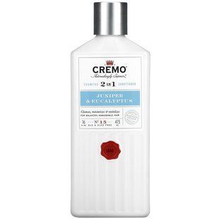 Cremo, Шампунь та кондиціонер 2 в 1, № 15, ялівець та евкаліпт, 16 рідких унцій (473 мл)