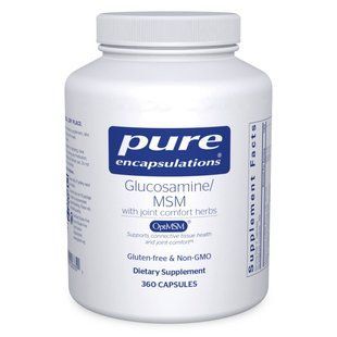 Глюкозамин и МСМ Pure Encapsulations (Glucosamine MSM) 360 капсул купить в Киеве и Украине