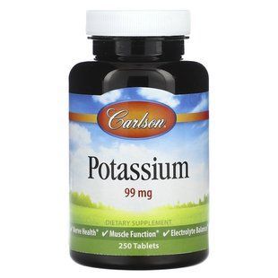 Carlson Potassium 99 mg 250 tablets