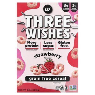 Three Wishes, Grain Free Cereal, Strawberry, 8.6 oz (245 g) купить в Киеве и Украине