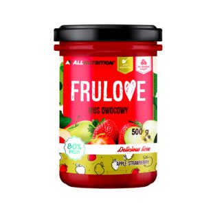 Фруктовый мусс со вкусом яблока и клубники Allnutrition (Frulove Mus Owocowy) 500 г купить в Киеве и Украине