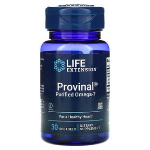 Омега-7, Provinal Purified Omega-7 from Purified Fish Oil, Life Extension, 30 гелевых капсул купить в Киеве и Украине