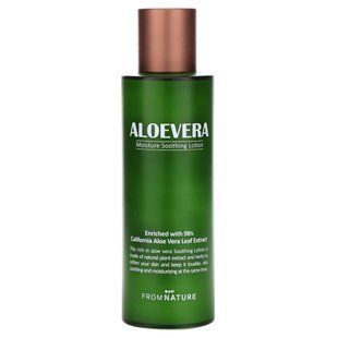Алое Вера, 98% Зволожуючий заспокійливий лосьйон, Aloe Vera, 98% Moisture Soothing Lotion, FromNature, 125 мл