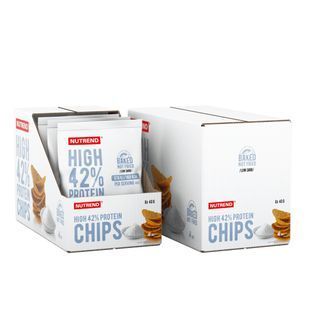 Чипсы с высоким содержанием белка соленые Nutrend (High Protein Chips) 6 шт по 40 г купить в Киеве и Украине