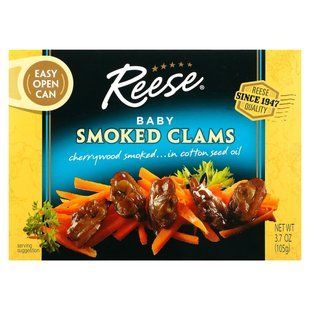 Childrens smoked clams, Baby Smoked Clams, Reese, 104 g
