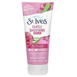 Нежный разглаживающий скраб розовая вода и алоэ вера St. Ives (Gentle Smoothing Scrub Rose Water & Aloe Vera) 170 г купить в Киеве и Украине
