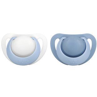 NUK, Orthodontic Pacifier, 0&ndash;2 Months, Blue, 2 pcs in Packaging.