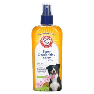 Супер дезодорирующий спрей для домашних животных цветы киви Arm & Hammer (Super Deodorizing Spray for Pets) 236 мл купить в Киеве и Украине