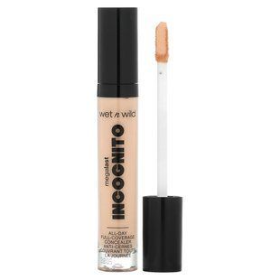 wet n wild, MegaLast, Incognito, All-Day Full-Coverage Concealer, 1111899 Light Beige, 0.18 fl oz (5.5 ml) купить в Киеве и Украине