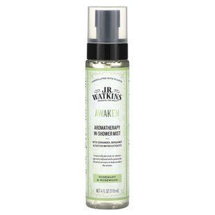 J R Watkins, Awaken, Aromatherapy In-Shower Mist, Rosemary & Rosewood , 4 fl oz (118 ml)