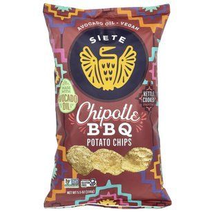 Siete, Potato Chips, Chipotle BBQ, 5.5 oz (156 g) купить в Киеве и Украине