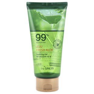 99% Успокаивающий гель с алоэ вера, Jeju Fresh Aloe, 99% Aloe Vera Soothing Gel, The Saem, 300 мл купить в Киеве и Украине