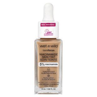 wet n wild, Barefocus, Niacinamide Skin Tint, 1116090 Natural Light, 1.08 fl oz (32 ml)