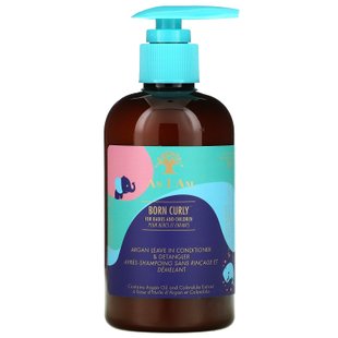 As I Am, Born Curly, Argan Leave In Conditioner & Detangler, для младенцев и детей, 8 жидких унций (240 мл) купить в Киеве и Украине