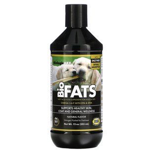 Flora, BiologicVet, BioFats, For Dogs & Cats, Natural, 12 oz (355 ml) купить в Киеве и Украине