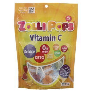 Zollipops, Vitamin C, Approx. 33 - 35 Pops, 8 oz (226 g) купить в Киеве и Украине