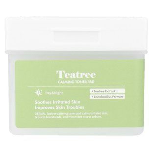Dermal, Teatree Calming Toner Pad, 120 Gauze Pads купить в Киеве и Украине