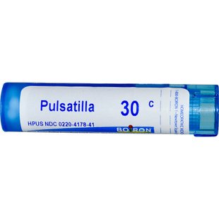 Пульсатилла от простуды 30C Boiron (Single Remedies Pulsatilla) прибл. 80 гранул купить в Киеве и Украине