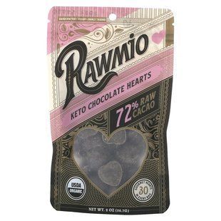 Rawmio, Keto Chocolate Hearts, 72% Raw Cacao, 2 oz (56.7 g) купить в Киеве и Украине
