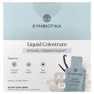 Колострум жидкое молозиво восстановление кишечника Cymbiotika (Liquid Colostrum) 26 саше купить в Киеве и Украине