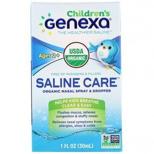 Care with saline solution, for children, organic