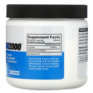 L-лейцин 2000 EVLution Nutrition (L-Leucine 2000) 200 г купить в Киеве и Украине