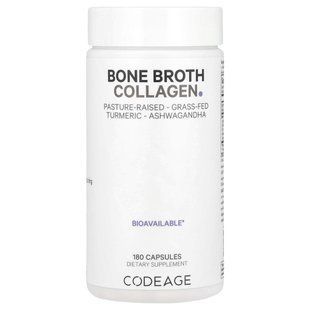 Коллаген из костного бульона органик CodeAge (Organic Bone Broth Collagen) 180 капсул купить в Киеве и Украине