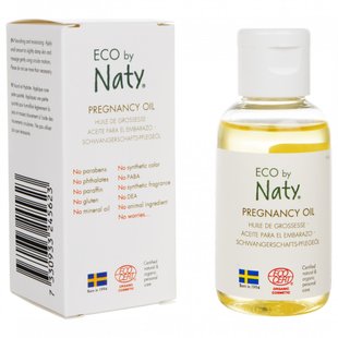 Органическое масло от растяжек для беременных ECO BY NATY Pregnancy Oil EcoCert 50 мл купить в Киеве и Украине