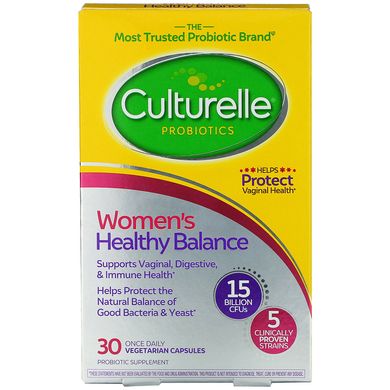 Пробіотик для жінок Culturelle (Women's Healthy Balance) 15 млрд КУО 30 капсул