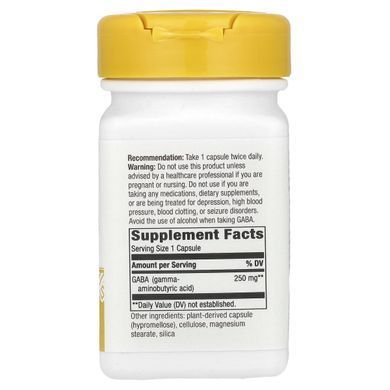 GABA, brain/memory, Enzymatic Therapy, 60 plant capsules