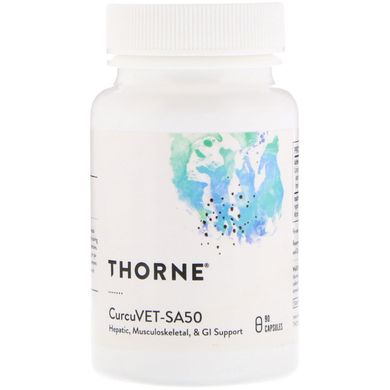 Куркумін для тварин Thorne Research (CurcuVET-SA50) 50 мг 90 капсул